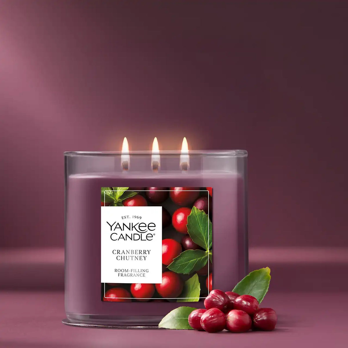 Cranberry Chutney 3-Wick Candle