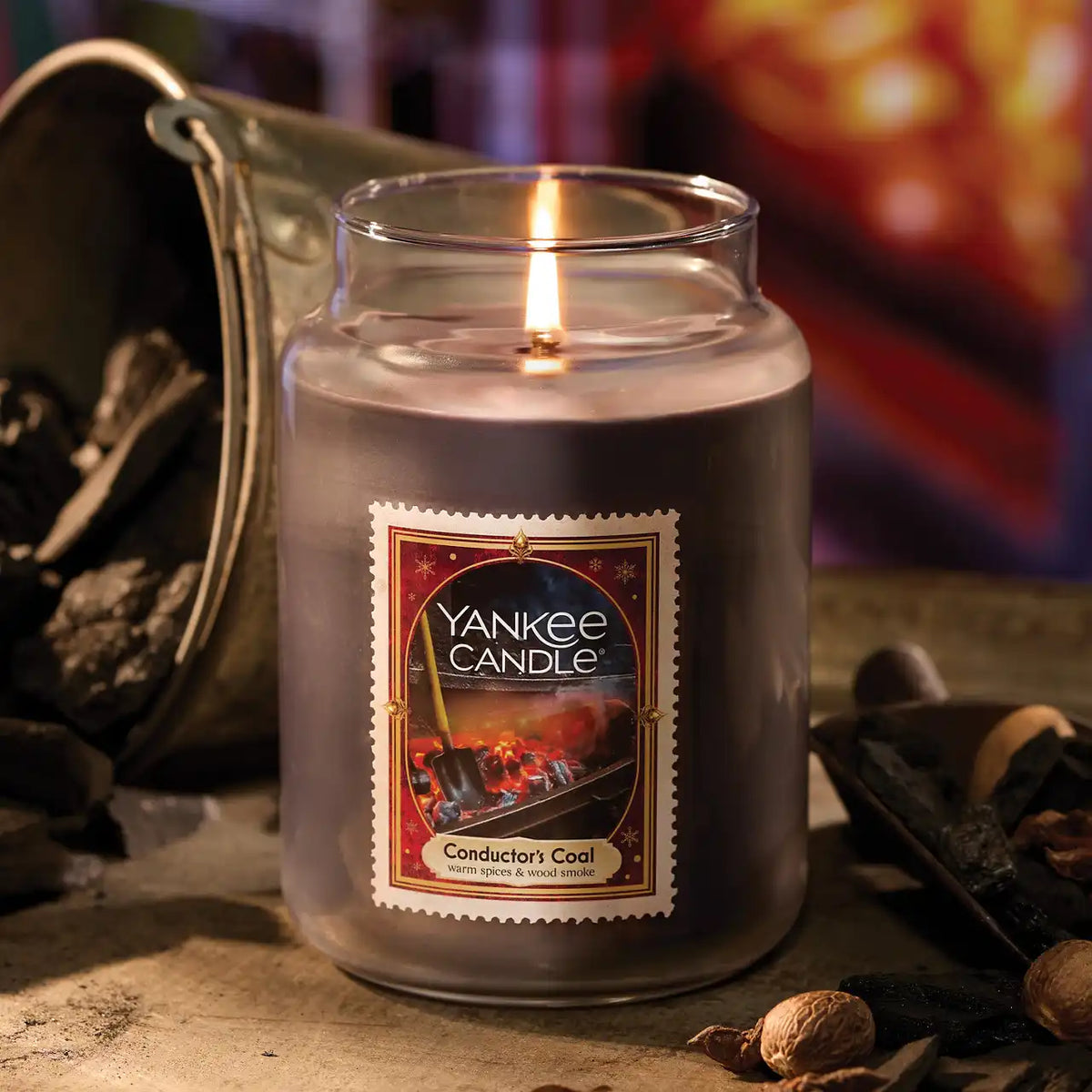 Conductor's Coal Original Large Jar Candle