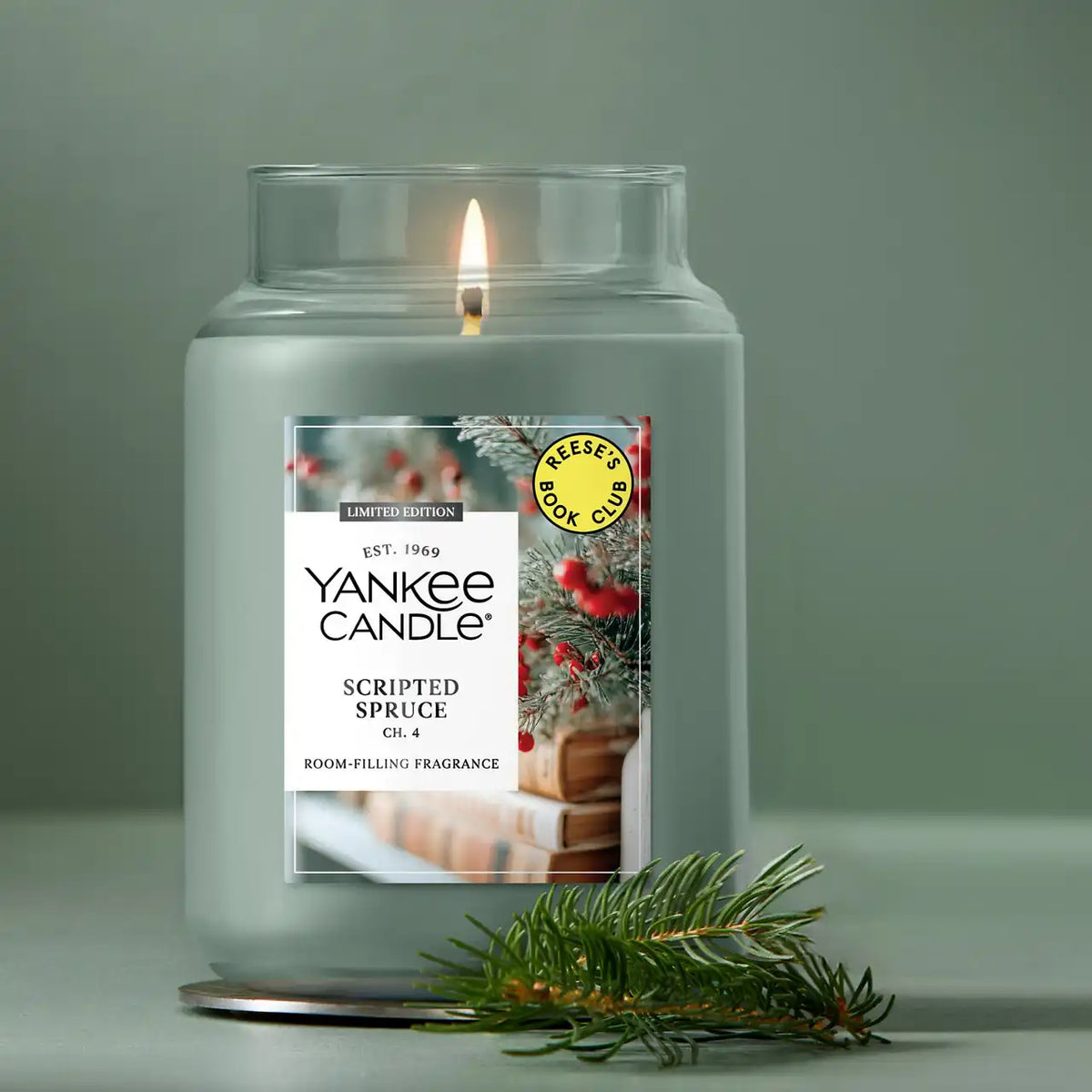 Scripted Spruce Original Large Jar Candle