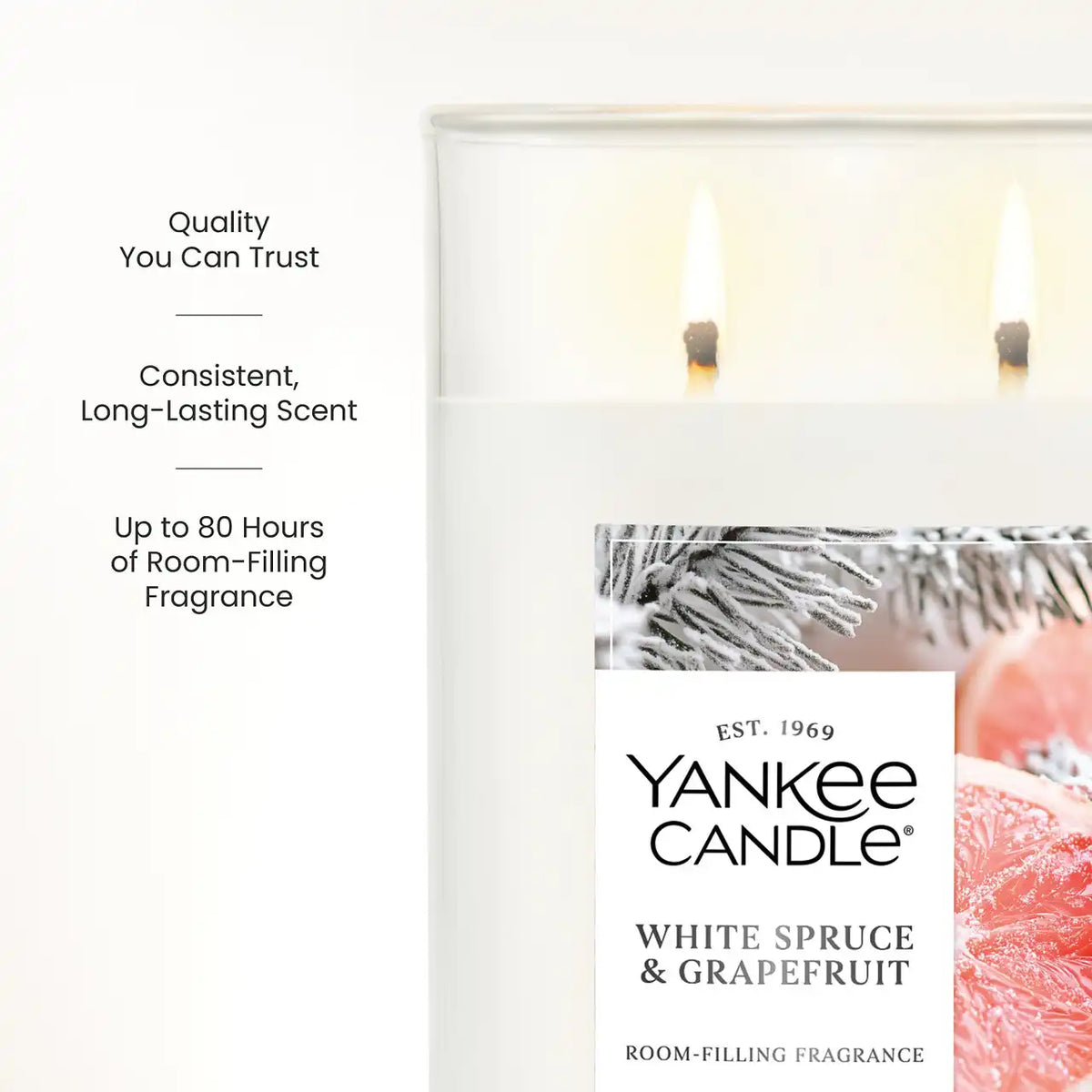 White Spruce & Grapefruit Large Tumbler Candle