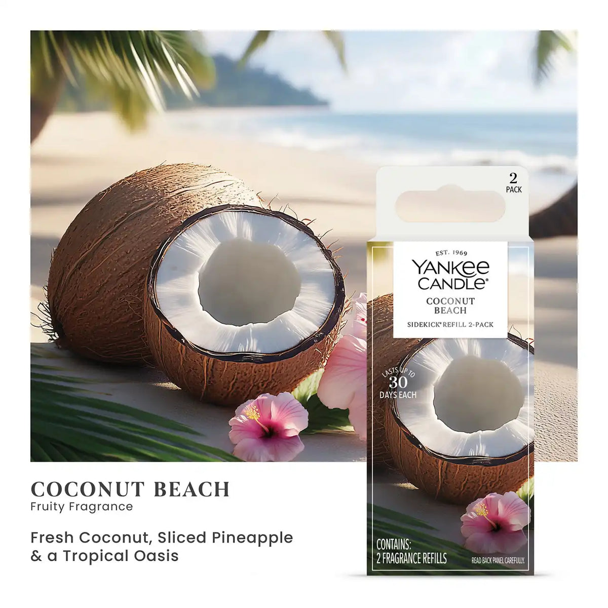 Coconut Beach Sidekick® 2-Pack Fragrance Refills