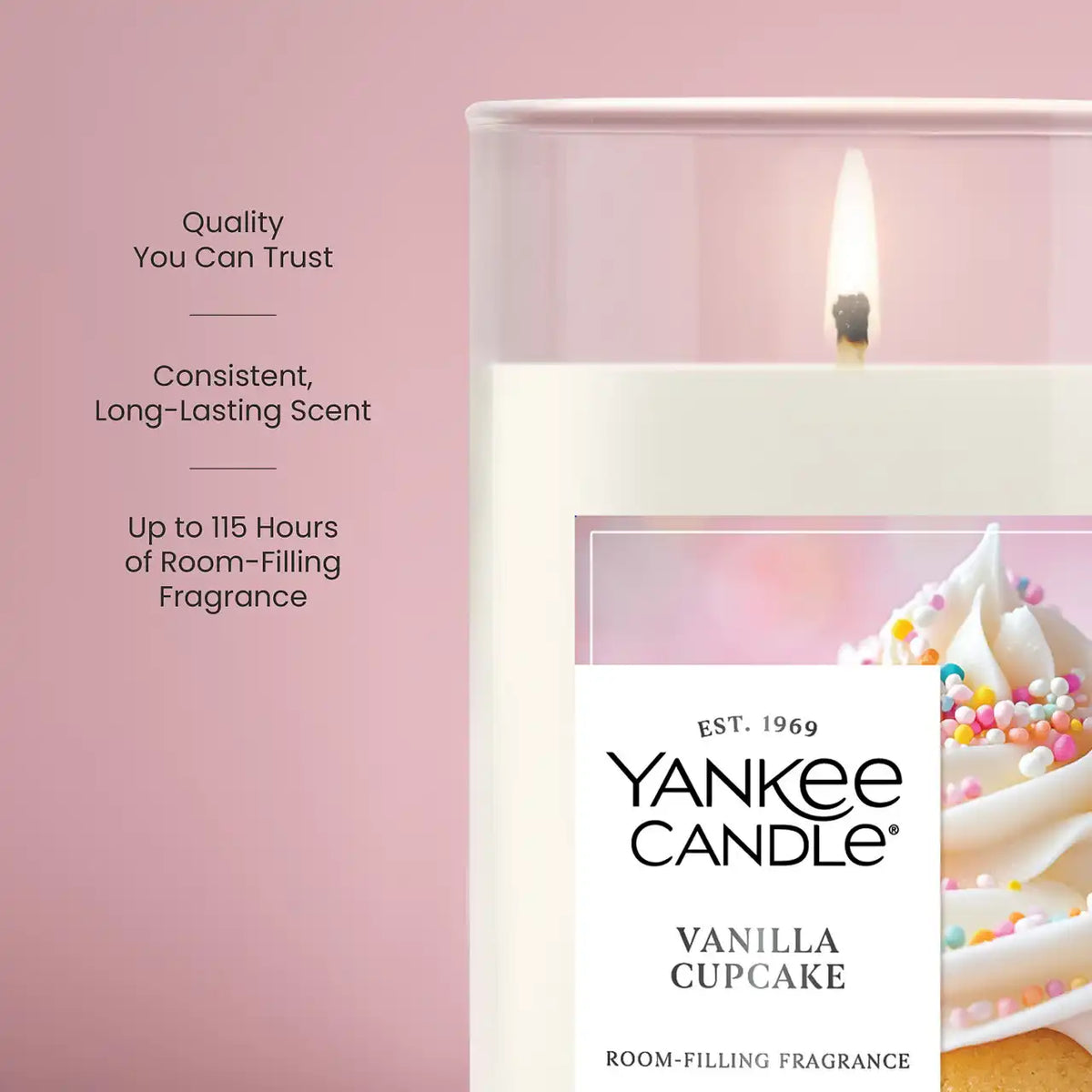 Vanilla Cupcake Medium Perfect Pillar™ Candles