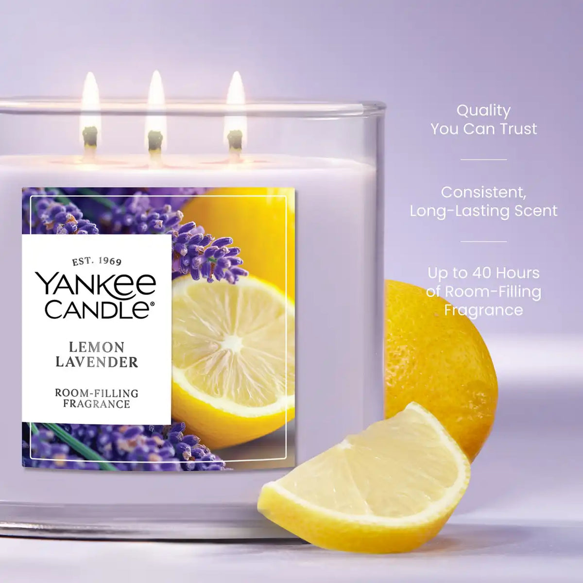 Lemon Lavender 3-Wick Candle