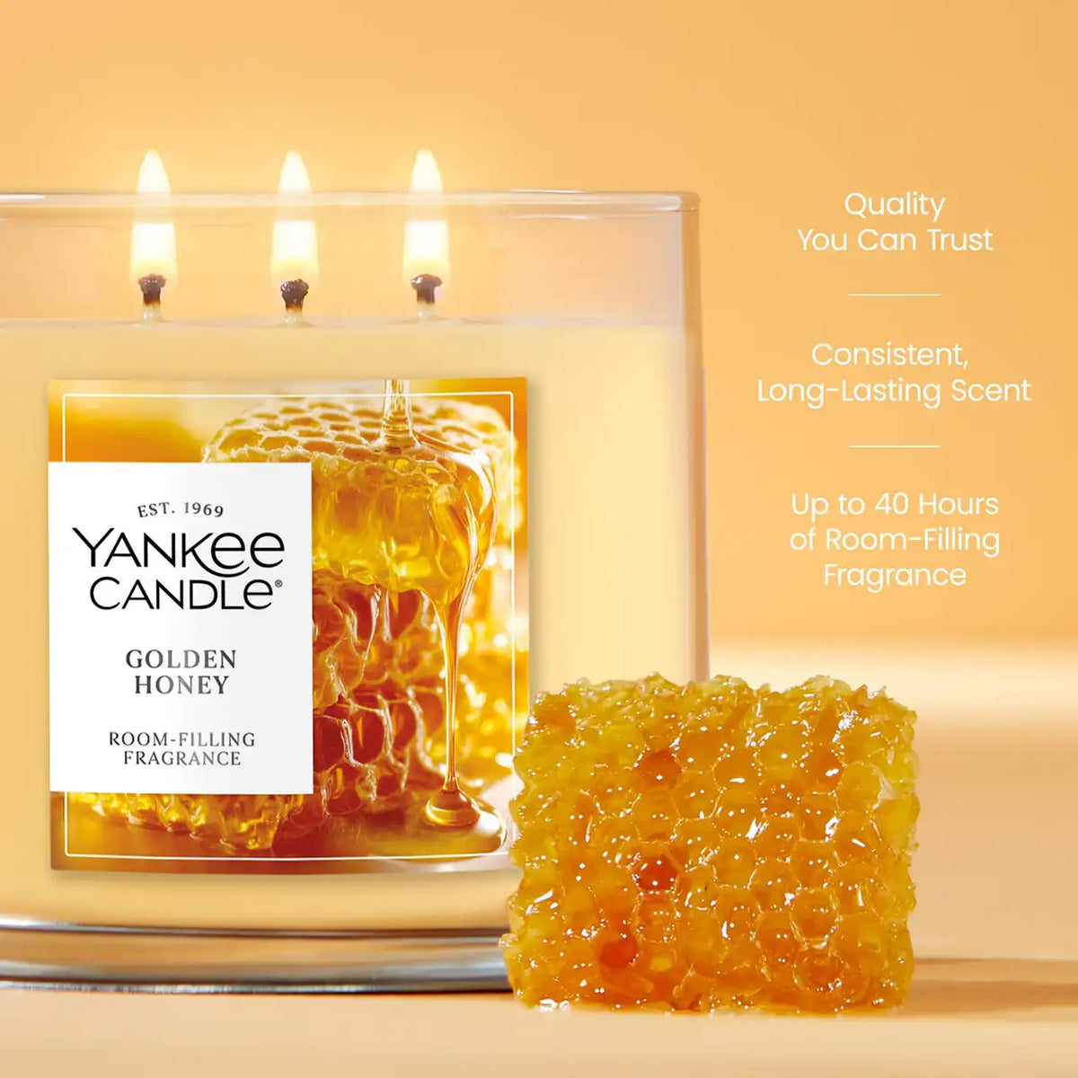 Golden Honey 3-Wick Candle