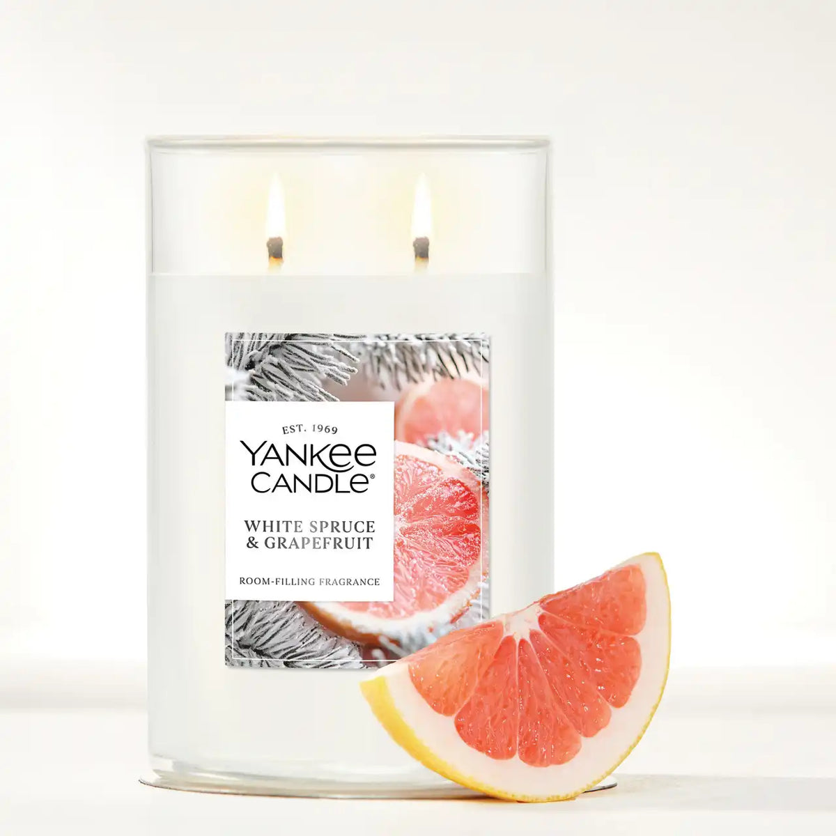 White Spruce & Grapefruit Large Tumbler Candle