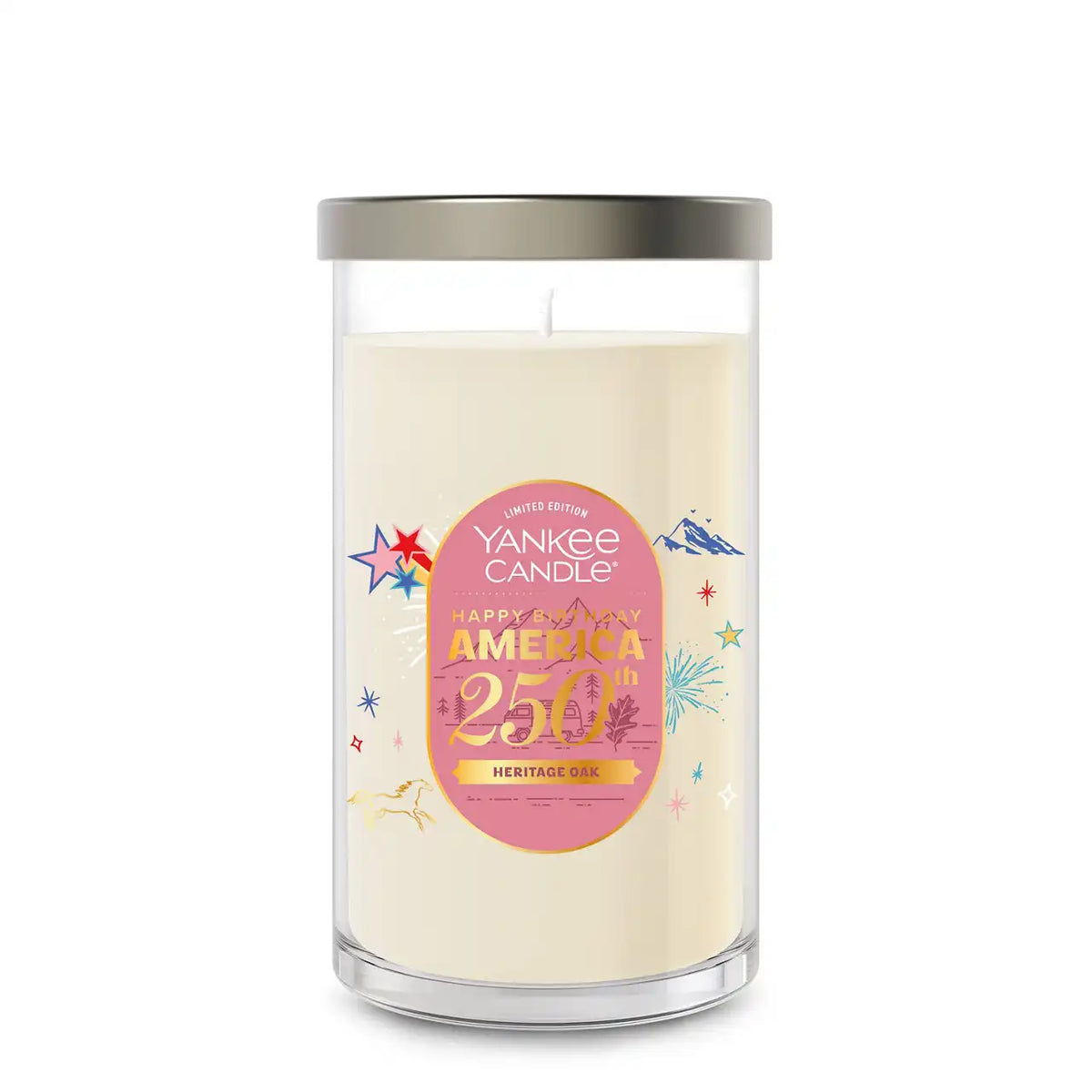 Heritage Oak Medium Signature Pillar Candles