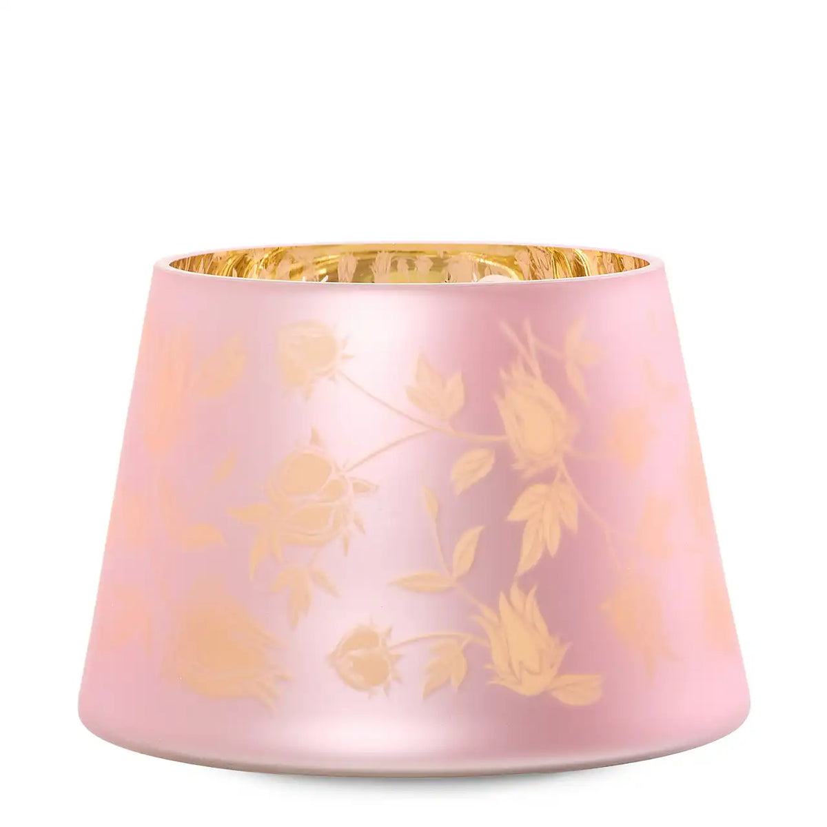 Roselle Etched Jar Candle Shade Jar Candle Shades