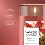 Sparkling Cinnamon Signature Medium Pillar Candles