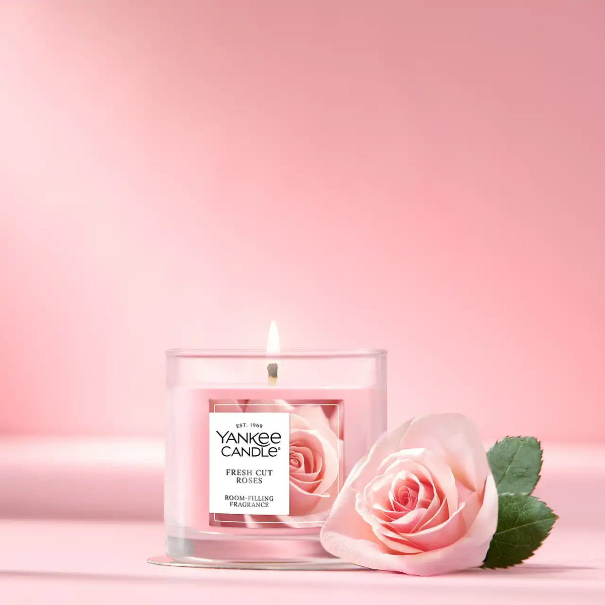 Fresh Cut Roses Small Tumbler Candle