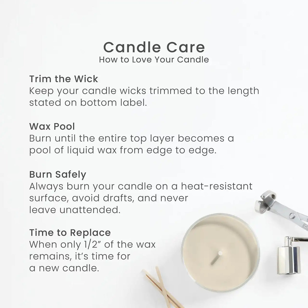 Pale Gold Perfect Wick Trimmer Candle Tool