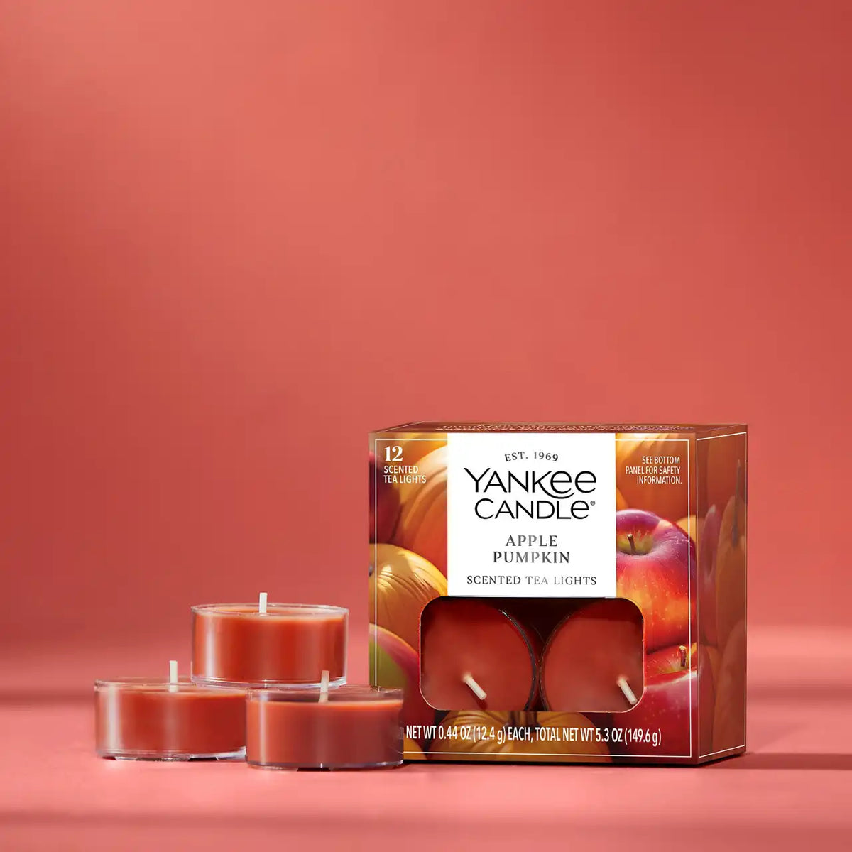 Apple Pumpkin Tea Light Candle