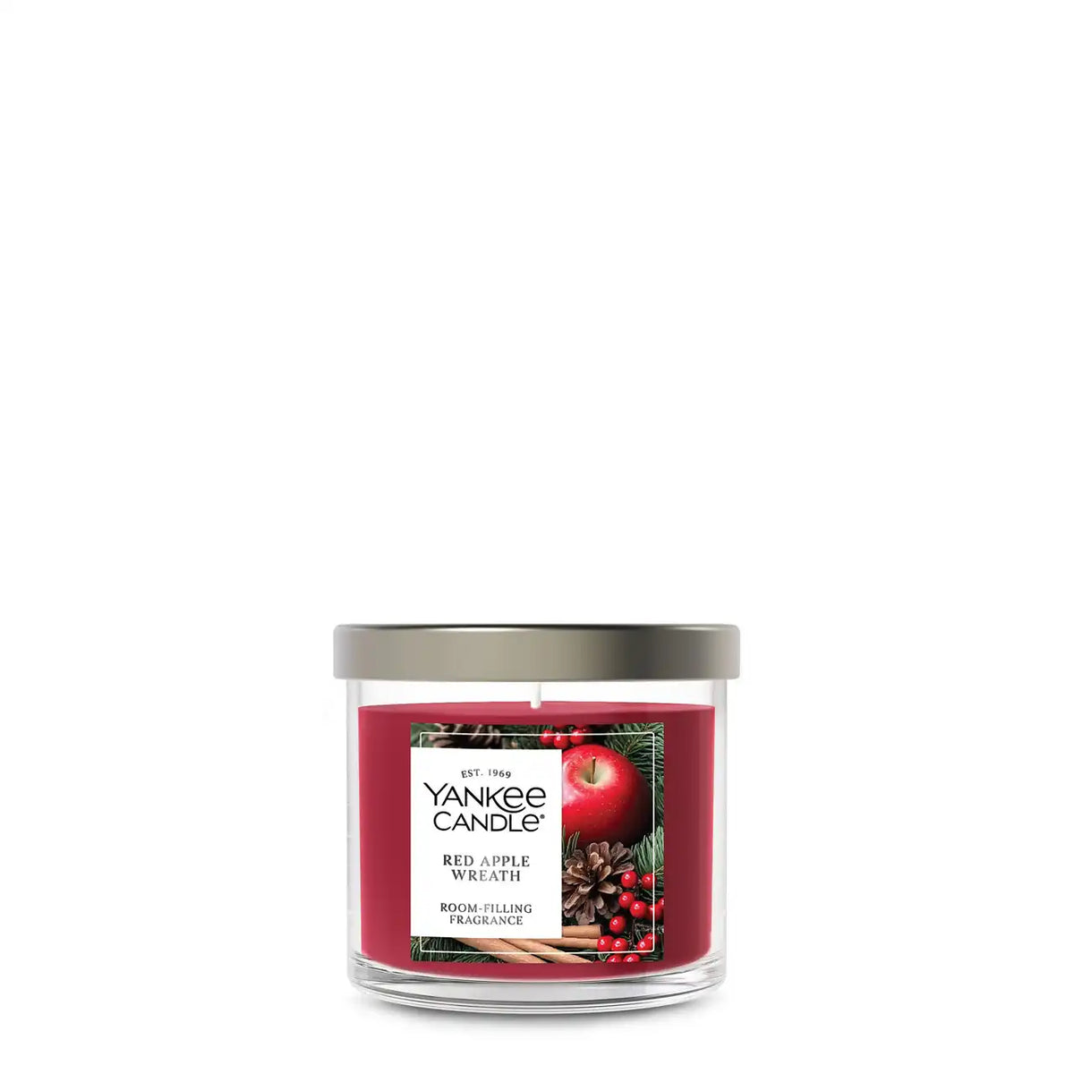 Red Apple Wreath Small Tumbler Candle