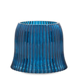 Blue Ribbed Jar Candle Shade Jar Candle Shades