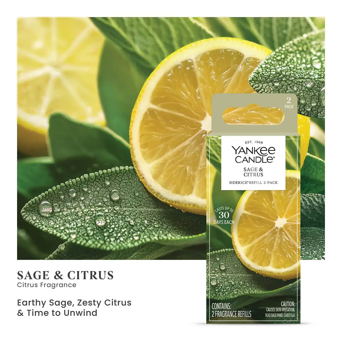 Sage & Citrus Sidekick® 2-Pack Fragrance Refills