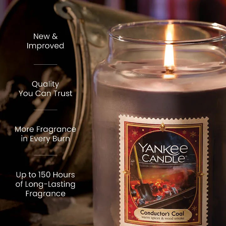 Conductor's Coal Original Large Jar Candle