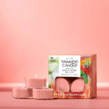 White Strawberry Bellini Tea Light Candles