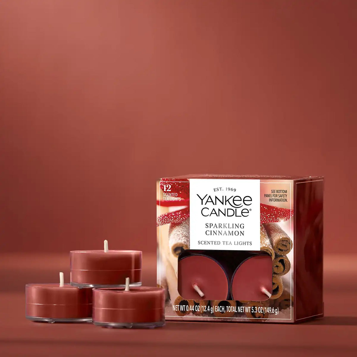 Sparkling Cinnamon Tea Light Candles