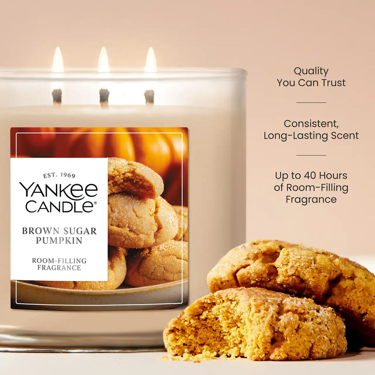 Brown Sugar Pumpkin 3-Wick Candle