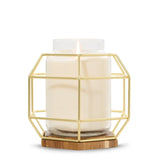 Caged Gold Jar Candle Holder Jar Candle Holder