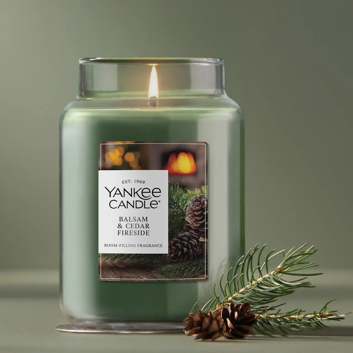 Balsam & Cedar Fireside Original Large Jar Candle