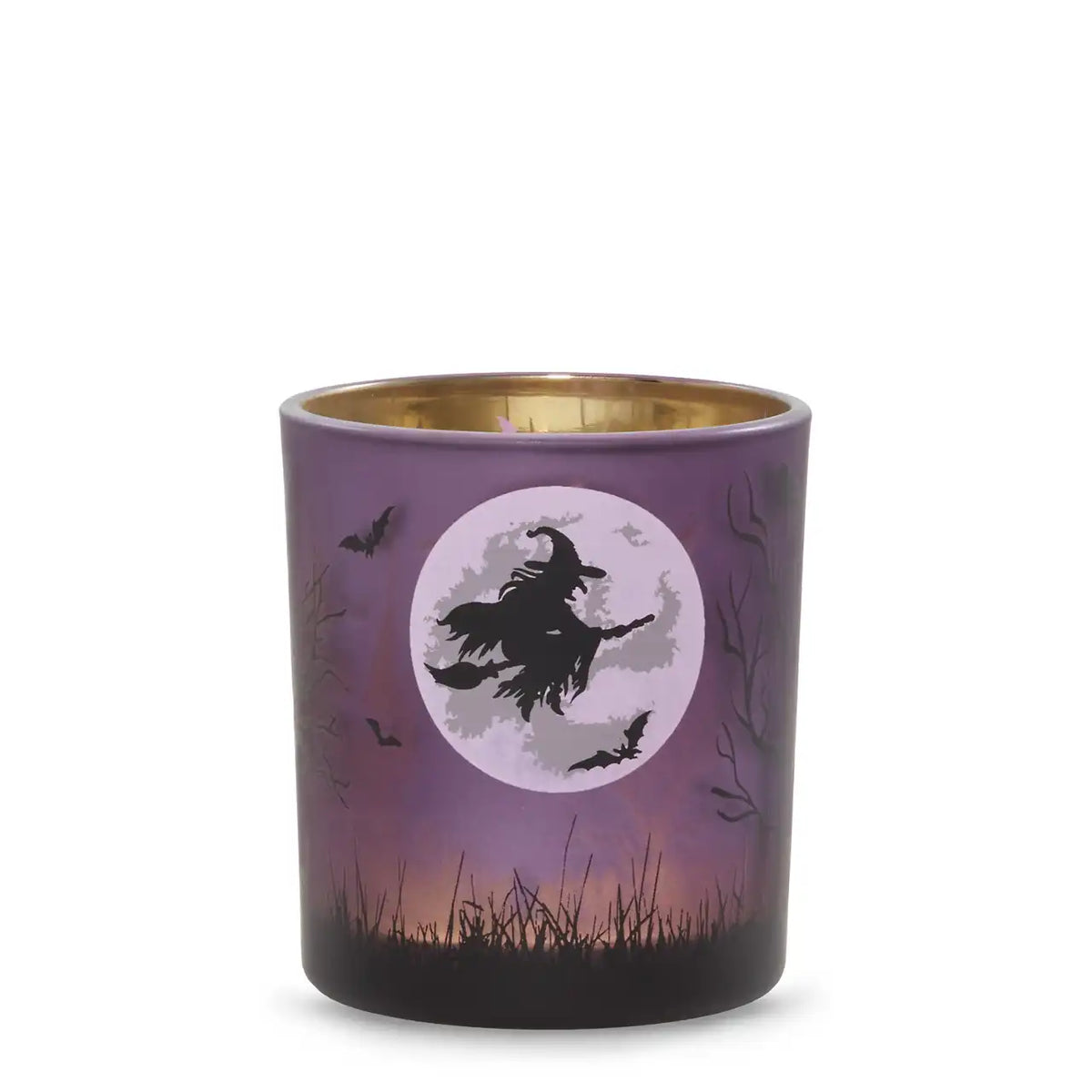 Purple Witch's Moon Tea Light Candle Holder Tea Light Candle Holders