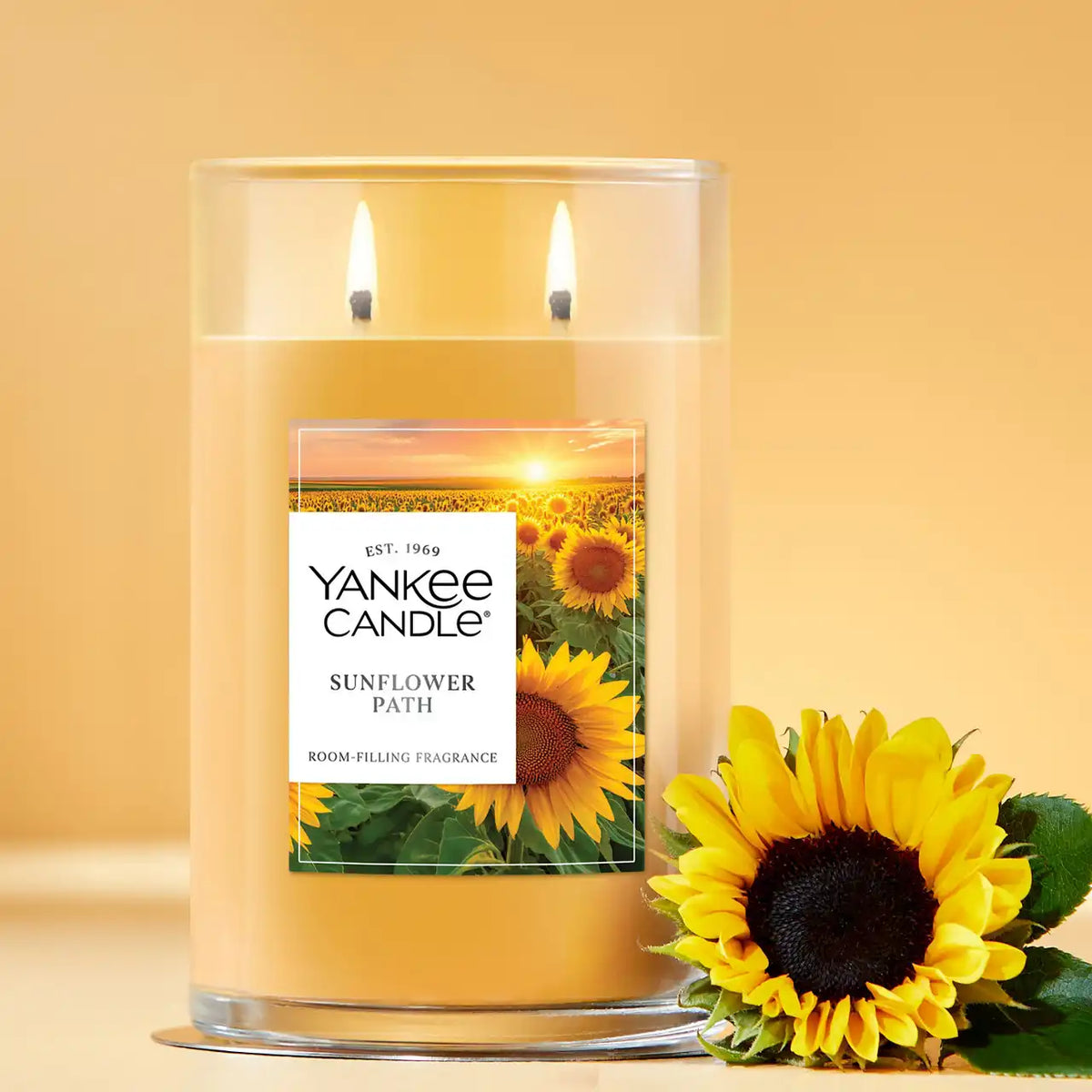 Sunflower Path Large Tumbler Candle